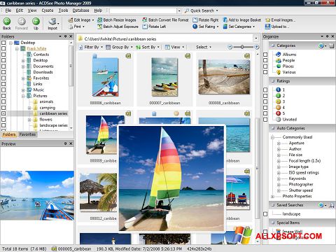 Captură de ecran ACDSee Photo Manager pentru Windows XP