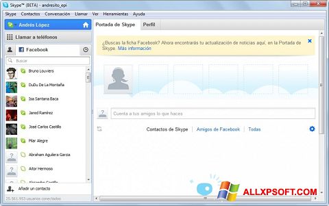 Captură de ecran Skype Beta pentru Windows XP
