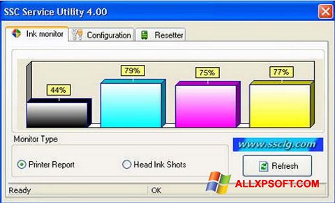 Captură de ecran SSC Service Utility pentru Windows XP