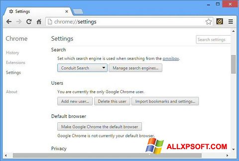 Captură de ecran Chrome Cleanup Tool pentru Windows XP