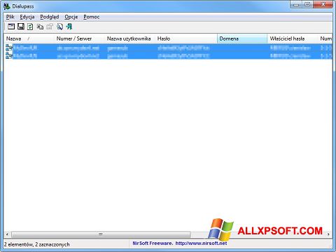 Captură de ecran Dialupass pentru Windows XP