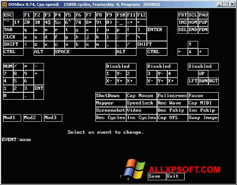 Captură de ecran DOSBox pentru Windows XP