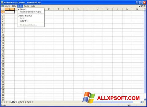 Captură de ecran Excel Viewer pentru Windows XP