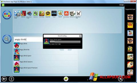 Captură de ecran BlueStacks pentru Windows XP