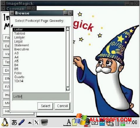 Captură de ecran ImageMagick pentru Windows XP