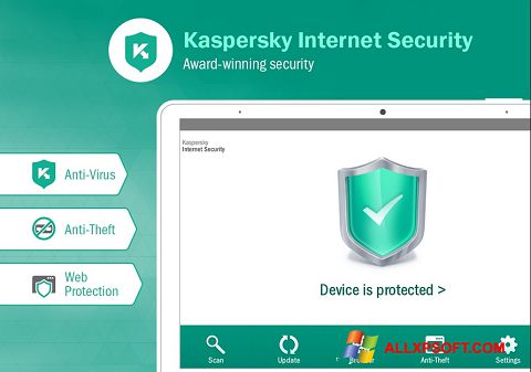 Captură de ecran Kaspersky Internet Security pentru Windows XP
