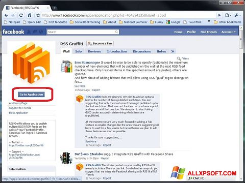 Captură de ecran Facebook pentru Windows XP
