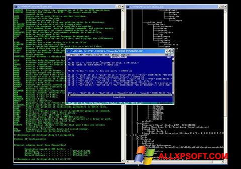 Captură de ecran QBasic pentru Windows XP